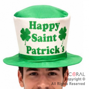 SOMBRERO GALERON SAN PATRICIO CON IMPRESION x 1
